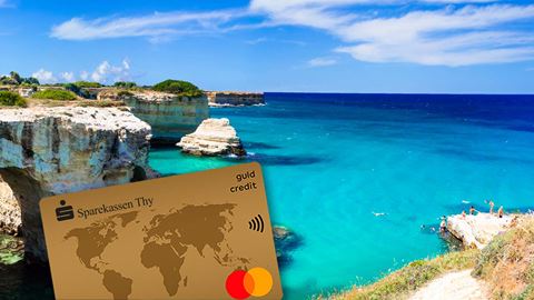 Mastercard Guld og eksotisk strand