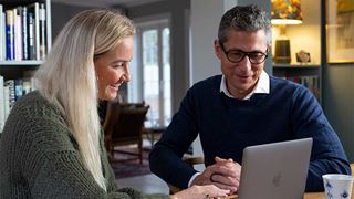 Par med laptop