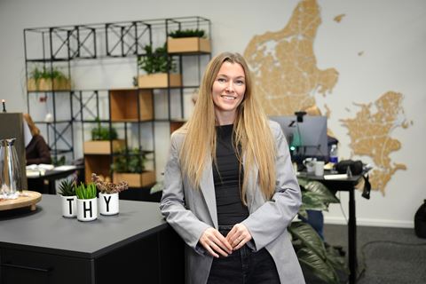 Kirstine fra Sparekassen Thy i afdelingen