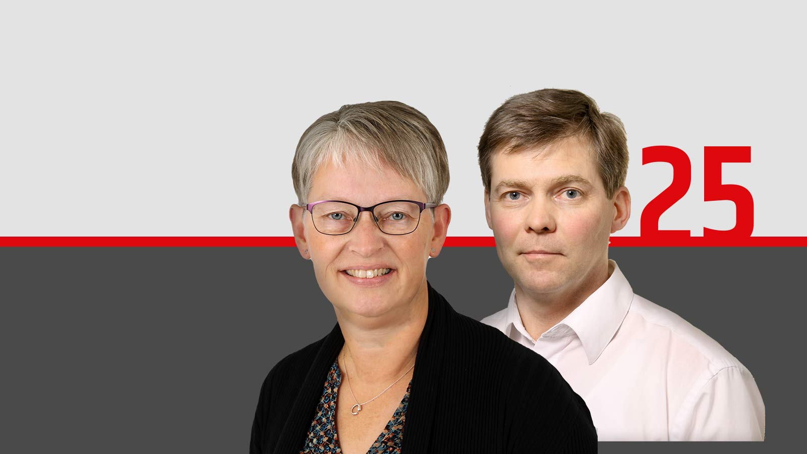 Tove og Jens Jørgen - 25 år i Sparekassen Thy Tove og Jens Jørgen - 25 år i Sparekassen Thy