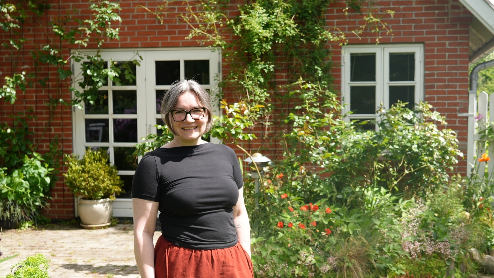 Anna Kochanek i den blomstrende have