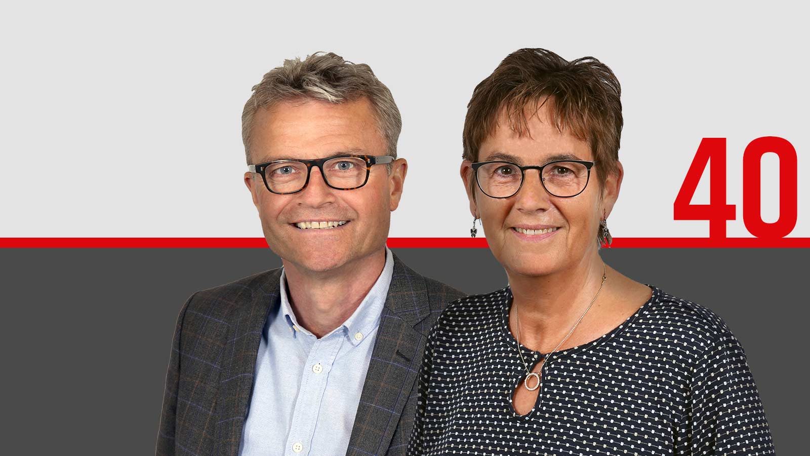 Karen og Benny 40 år i Sparekassen Thy Karen og Benny 40 år i Sparekassen Thy