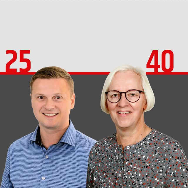 Rasmus Korsgaard og Mona Boesen Lund har jubilæum