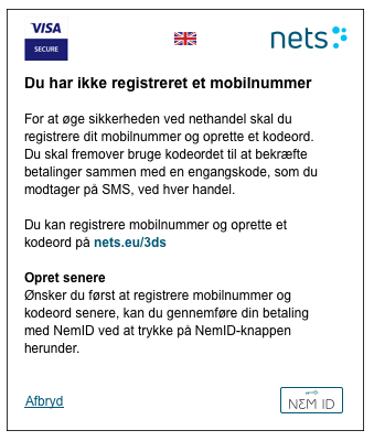 Nets tilføj nummer