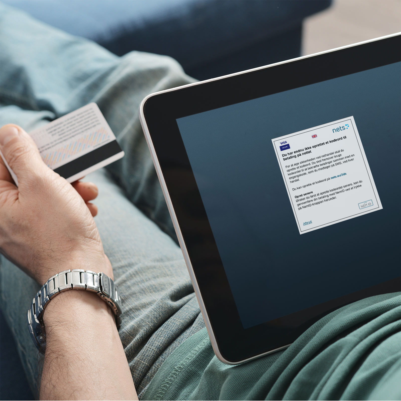 Dankort, tablet, Nets, sikkerhed