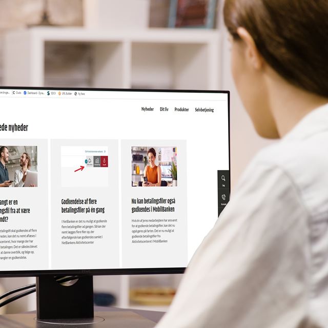 Nyheder på computer